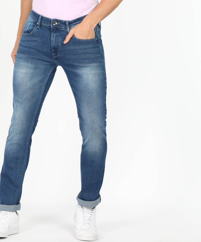 Pepe Jeans Slim Men Blue Jeans - Buy 