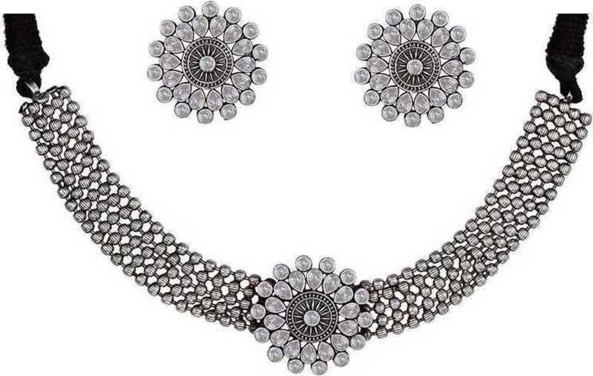 BSINT Alloy Silver Jewel Set