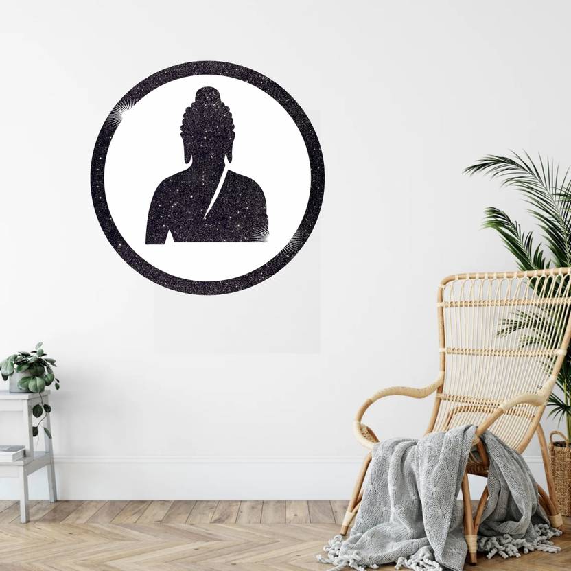 Gloshvi 3D Buddha Acrylic Mirror for Wall Decoration, Home, Living Room, Bedroom