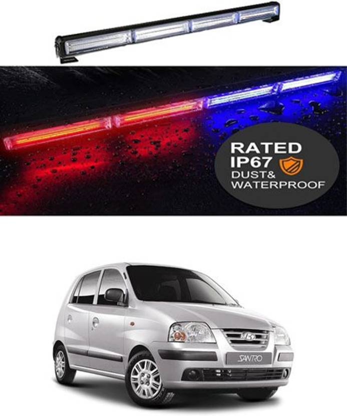 RKPSP Waterproof Car Police Bar Light Flasher For Santro Xing Fog Lamp