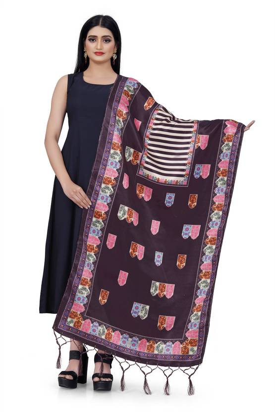 Bloviate Silk Blend Printed Women Dupatta