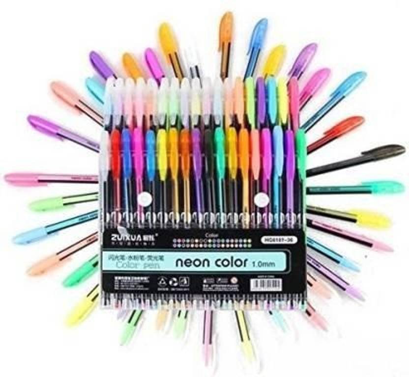 TINKU STORE Zuixua 36 Pcs Gel Pens Set Color ,Glitter, Neon Gel Pens
