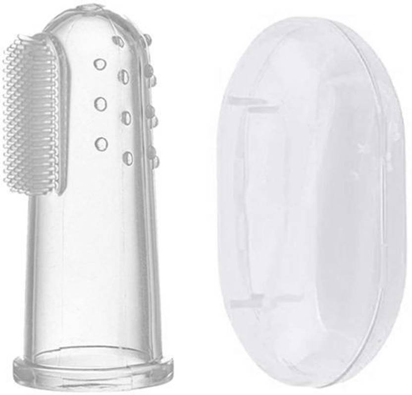 Gentle e kart ® Baby Finger Tooth Brush with Holder (Kids Toothbrush; Non-Toxic odorless Soft Toothbrush