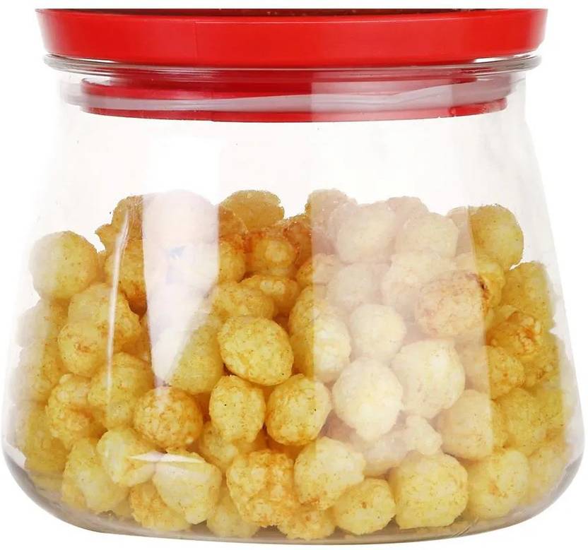 Plastic Matka Containers for Kitchen Storage, Airtight (Set of 1) red