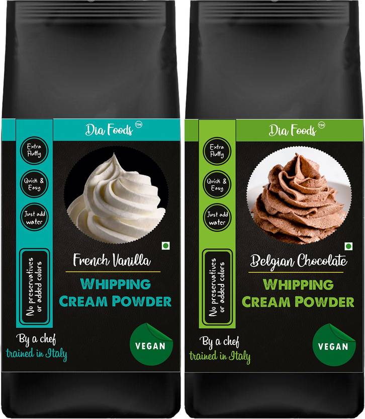 Dia Foods Vegan Whipping Cream Powder Vanilla & Belgian Chocolate
