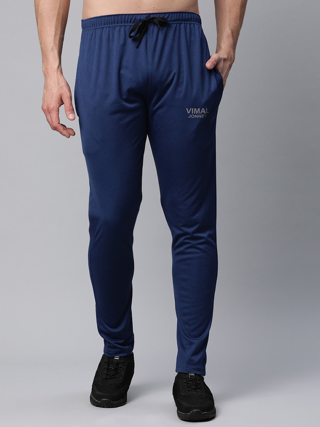 VIMAL JONNEY Solid Men Blue Track Pants 