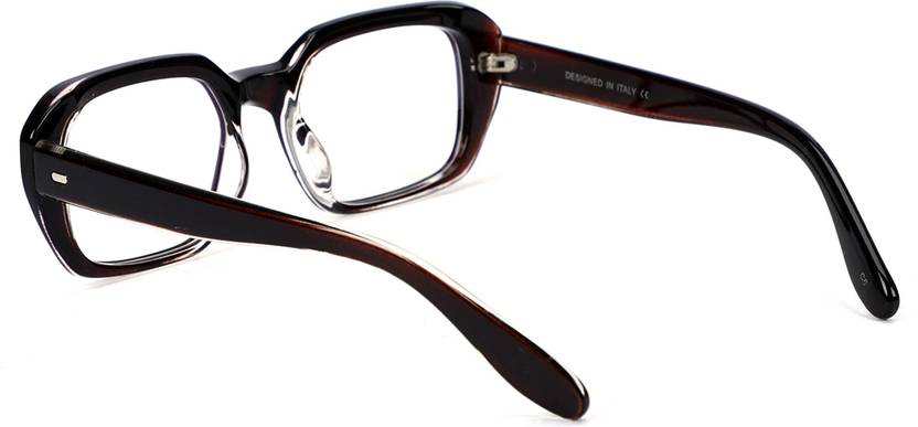 Full Rim Square Anti Glare & Blue Cut Computer Glass For Men & Women  (145 mm)