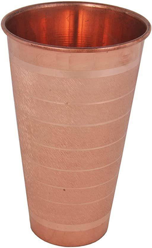COPPER COUNTER Copper Tamba Drinking Serving Water Glass Traditional
