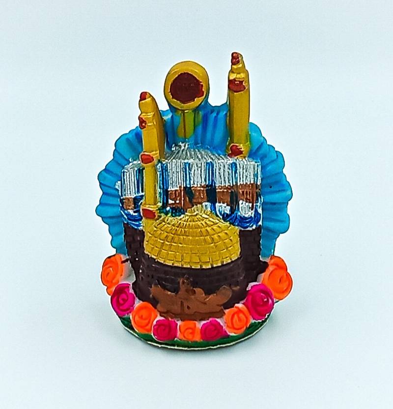 ATUT Unbreakable Makka Madina Idol (Small Size - 11.5 cm, Multicolor) Decorative Showpiece  -  11 cm