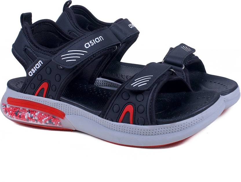 Men Black, Red Sandal