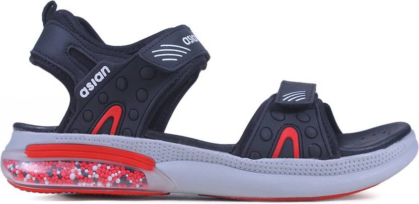 Men Black, Red Sandal