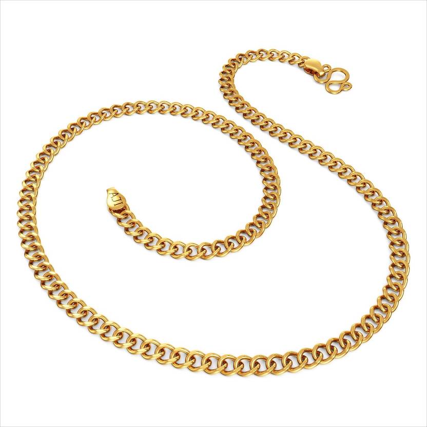 Joyalukkas Gold Chain Curb Chain Yellow Gold Precious Chain Price in