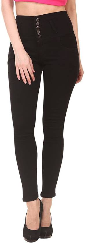 Women Skinny High Rise Blue Jeans