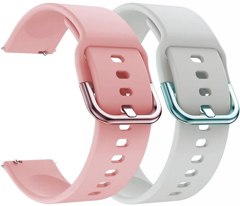 AOnes Pack of 2 Silicone 20mm Watch Strap with Metal Buckle for Boat