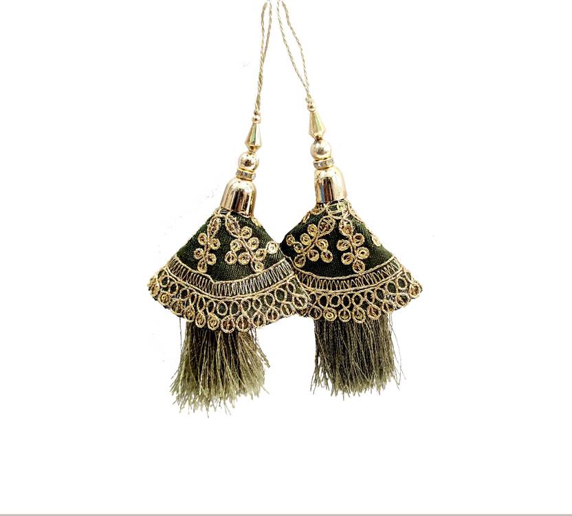 ROSEFAIR Handmade Work Ethnic Hanging Latkan Color New Fancy Blouse Latkan for Women Brooch