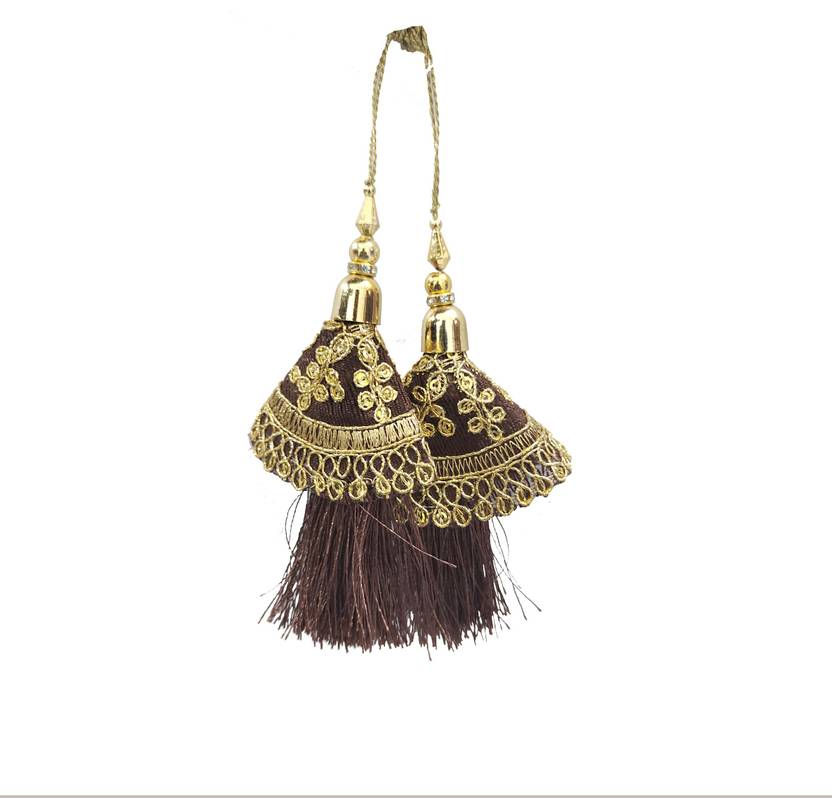 ROSEFAIR Handmade Work Ethnic Hanging Latkan Color New Fancy Blouse Latkan for Women Brooch