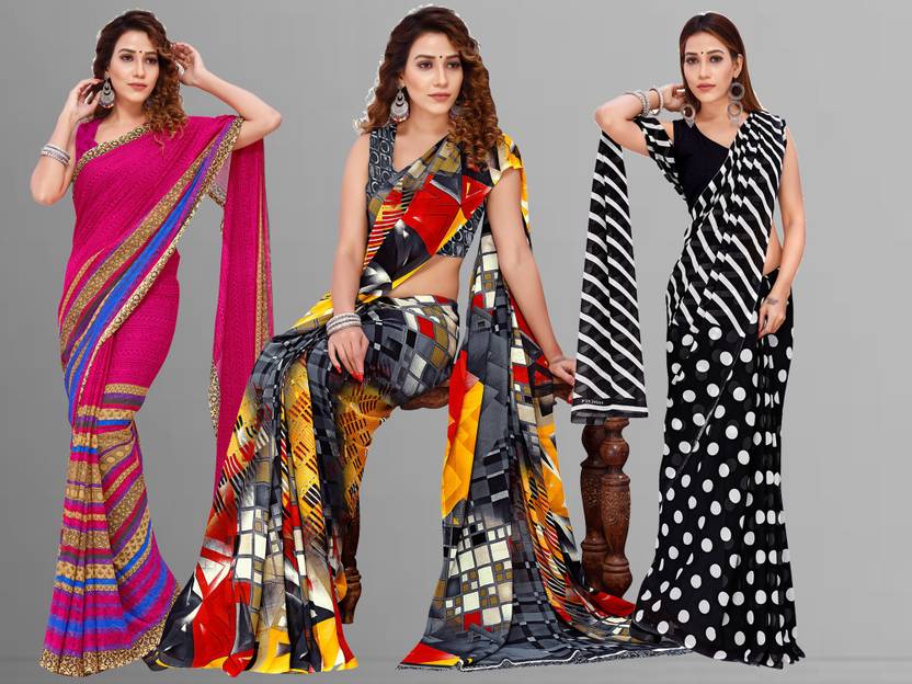 Anand Sarees Printed Bollywood Georgette Saree