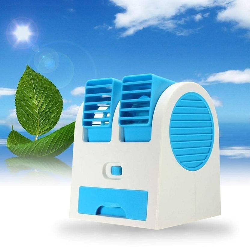TECHEL Portable Dual Bladeless Mini Cooler Desktop Water Air