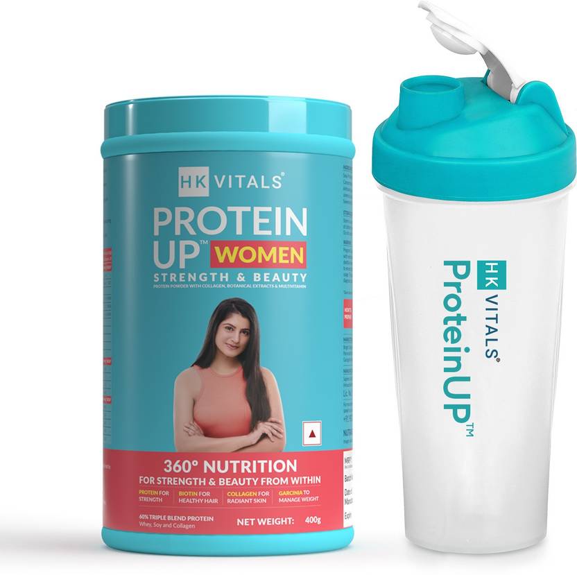 HEALTHKART HK Vitals ProteinUp Women, Chocolate with Shaker, 600 ml