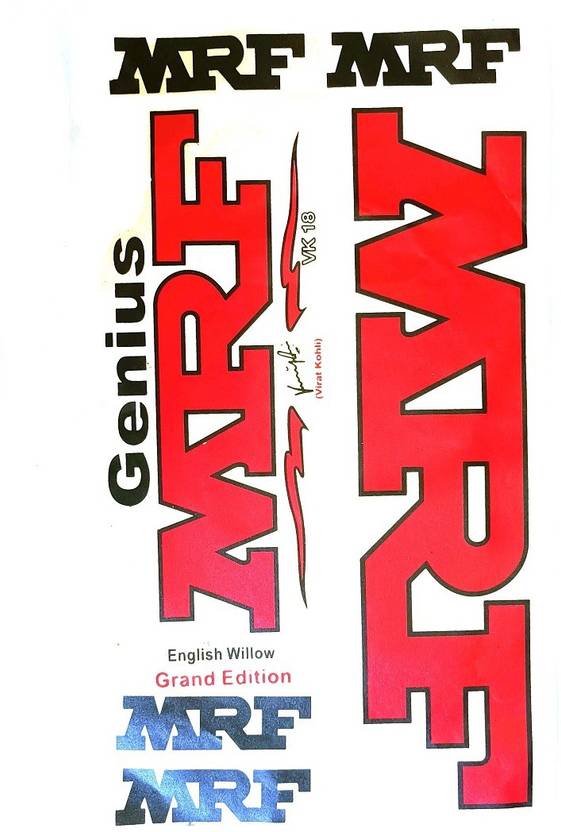 Medium MRF Cricket Bat Sticker Price in India Buy Medium MRF Cricket Bat Sticker online at