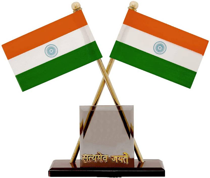 ULTIMATE Traders Indian National Flags with Satyamev Jayate Symbol