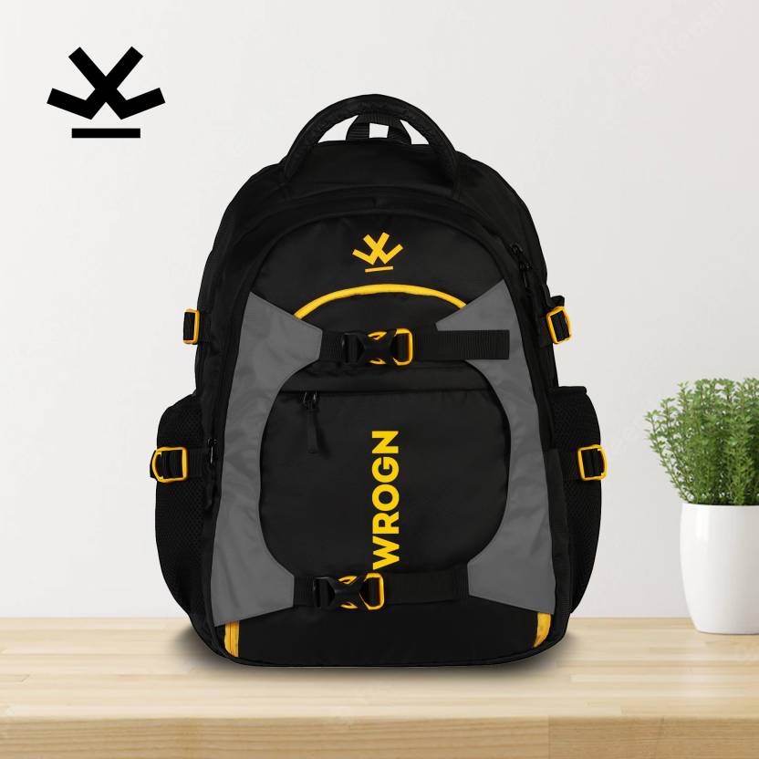 WROGN Large 45 L Laptop Backpack Laptop backpack spacy unisex backpack fits upto 16 Inches/college bag/school bag  (Black)