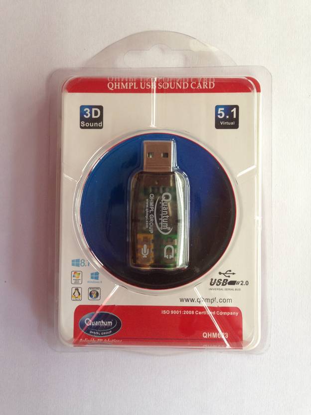 QUANTUM (Pack of 5) QHM623 USB SOUND CARD USB Adapter QUANTUM