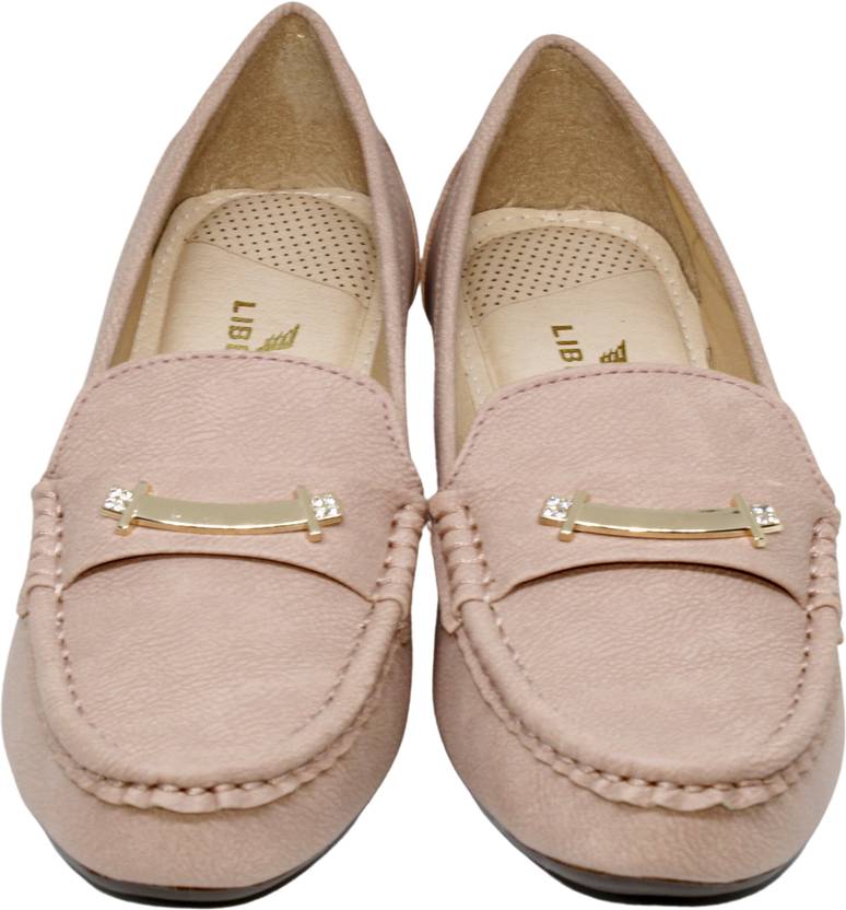 B-2702 Loafers For Women  (Pink)