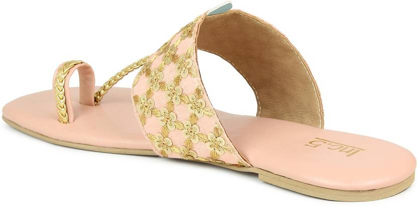 Women Beige Flats Sandal