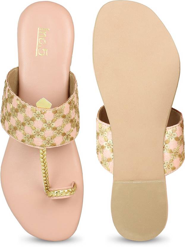 Women Beige Flats Sandal