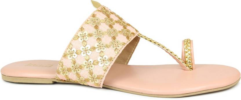 Women Beige Flats Sandal