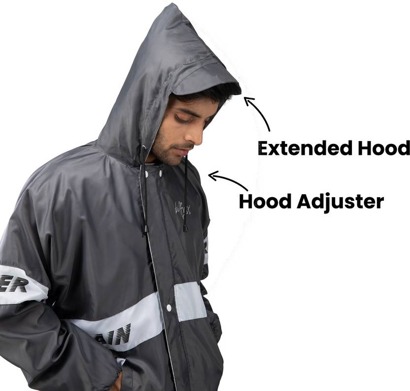 Solid Men Raincoat