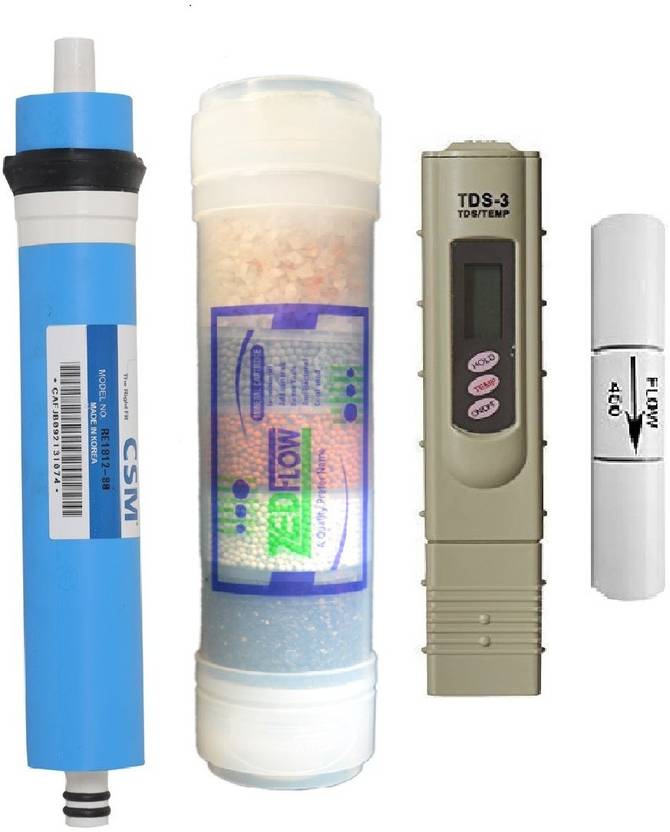 Aquawell Genuine 80GPD CSM Membrane with MC, TDS Meter & FR Kit for RO