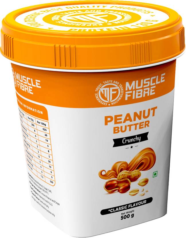 Muscle Fibre Peanut Butter Classic Crunchy 500 g Price in India Buy