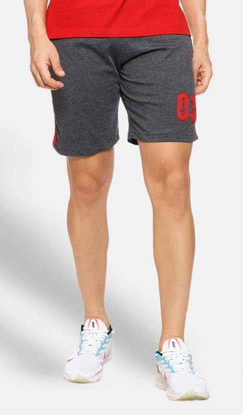 ADBUCKS Solid Men Grey Regular Shorts