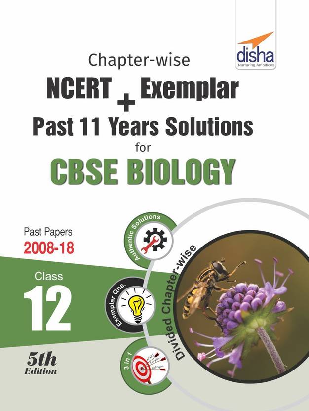Chapter-wise NCERT + Exemplar + Past 11 Years Solutions for CBSE Class 12 Biology 5th Edition