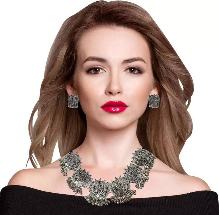 budget buy Alloy, Stainless Steel Silver Jewellery Set