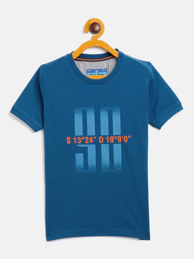 DUKE Boys Printed Cotton Blend Regular T Shirt