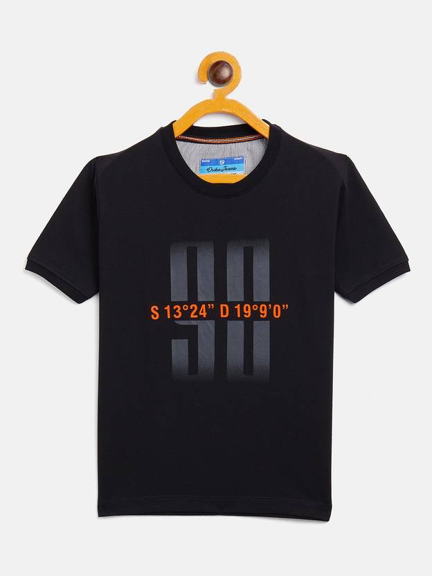 DUKE Boys Printed Cotton Blend Regular T Shirt