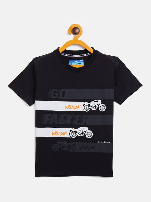 DUKE Boys Printed Cotton Blend Regular T Shirt
