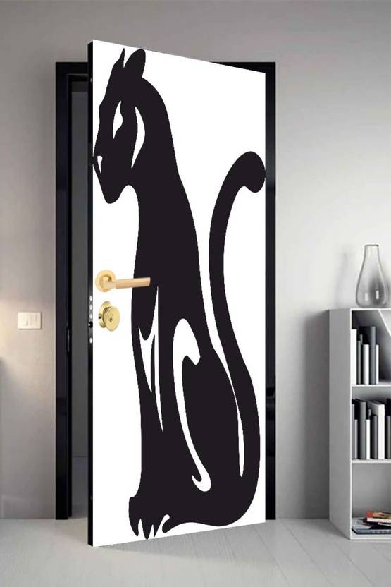 QTH 213 cm Line Art Dor-1829 Design Door Sticker Self Adhesive Sticker ...