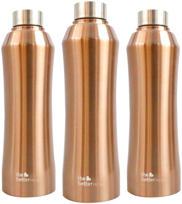 The Better Home 1000 Stainless Steel Bottle 1 Litre (Pack of 3) | Rust ...