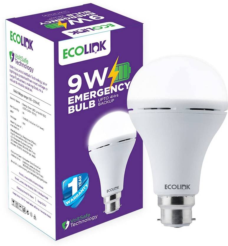 EcoLink By Philips Inverter Led bulb 4 hrs Bulb Emergency Light Price