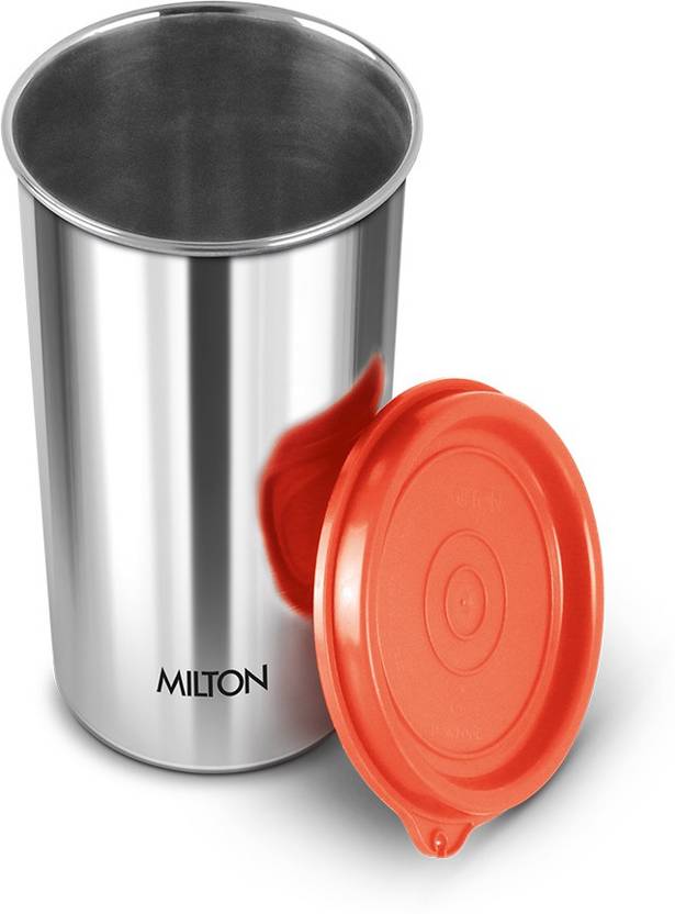 MILTON Stainless Steel Tumbler with Lid, 1 Piece, Assorted (Lid Color