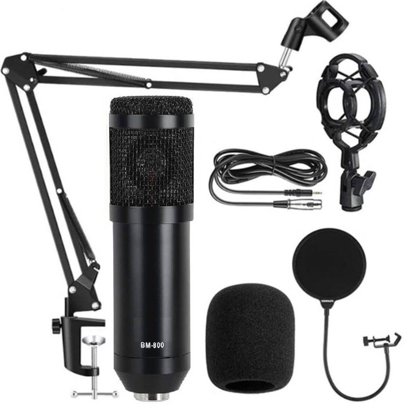 Techtest Bm 800 Condenser Mic for Singing Recording Studio Equipment's