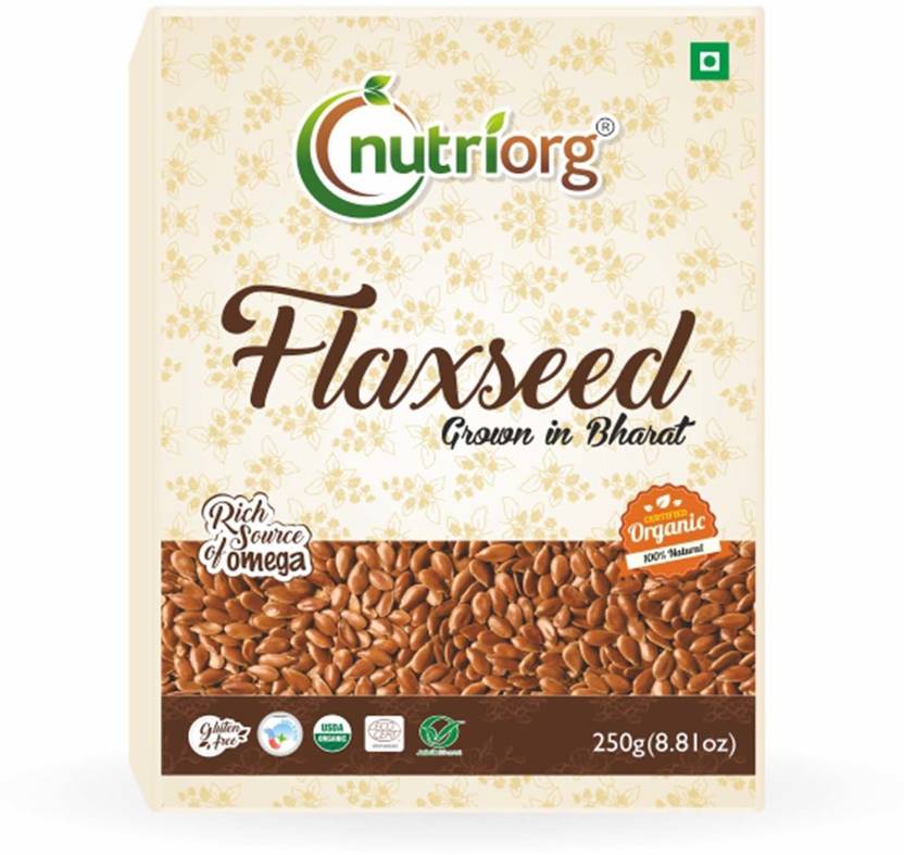Raw Flaxseed 250 G (Pack of 2) Brown Flax Seeds Price in India