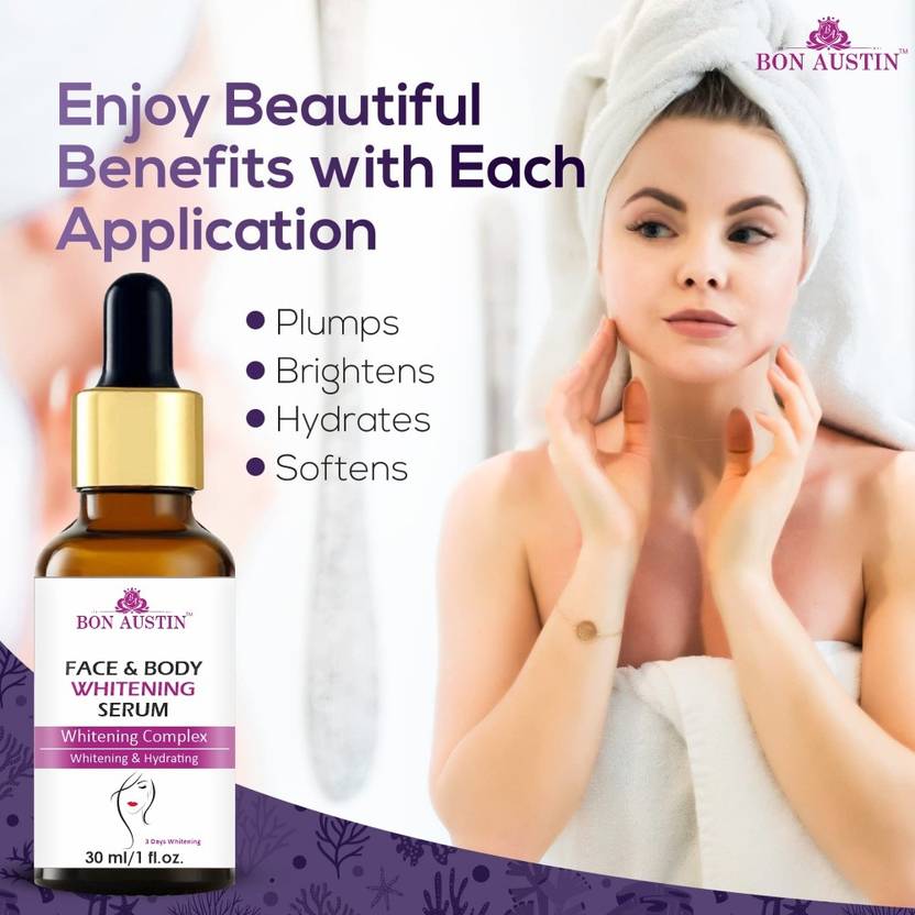 Bon Austin Face and Body Skin Whitening Serum Uneven tone, Reduce Dark