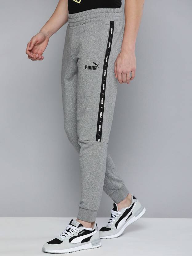 PUMA Solid Men Grey Track Pants Buy PUMA Solid Men Grey Track Pants