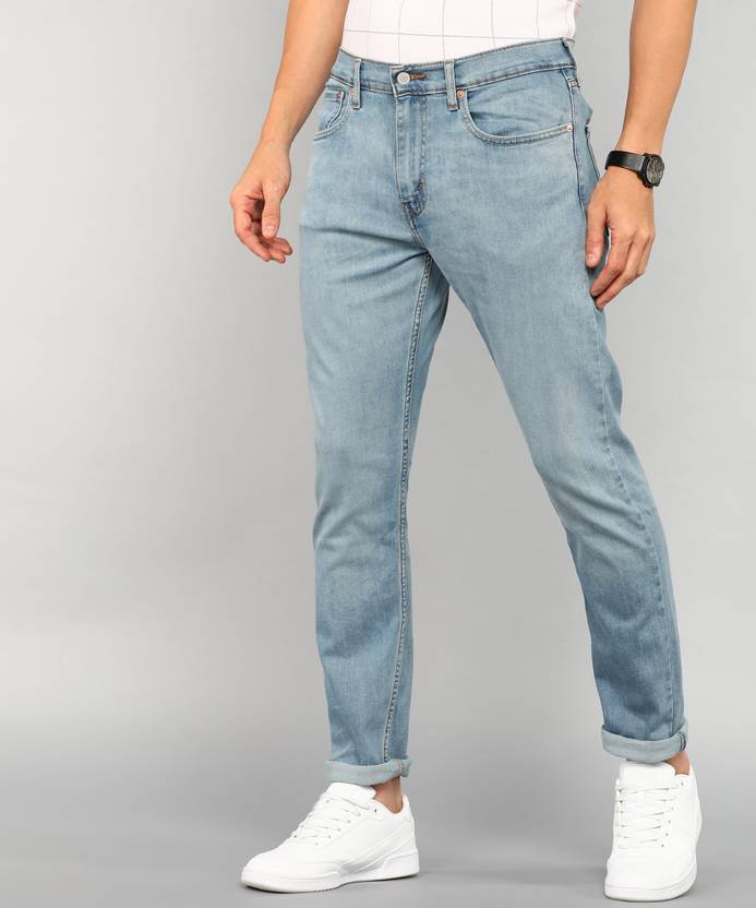 501 Men Slim Mid Rise Blue Jeans