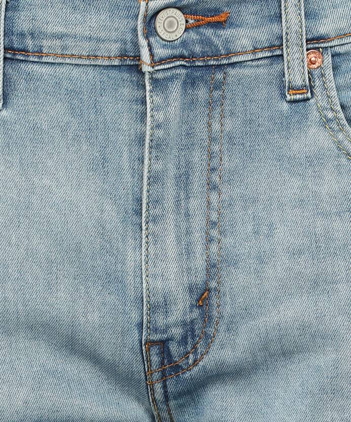 501 Men Slim Mid Rise Blue Jeans